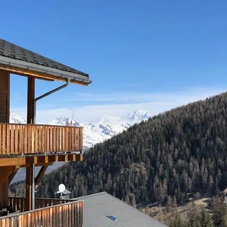 Stunning Chalet Nr Plagne 1800-view Of Mont Blanc Apartment La Plagne